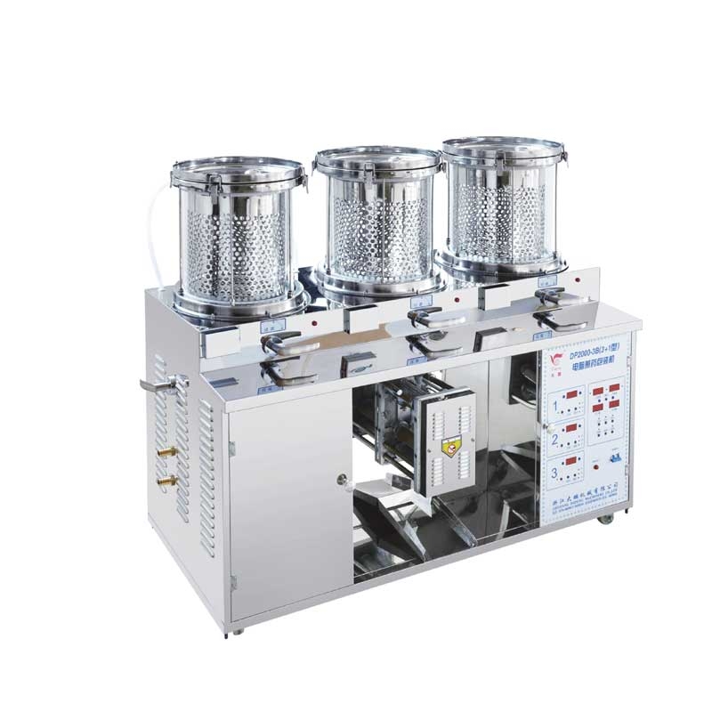 Electric frying constant pressure decocting and packaging machine series DP2000-3B (3+1) type